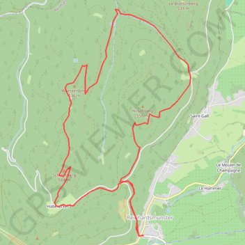 Trace GPS Reinhardsmunster, itinéraire, parcours