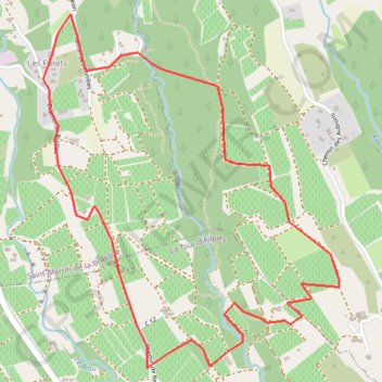 Trace GPS Balade à Sainte-martin de la Brasque Les Furets Les Aubions, itinéraire, parcours