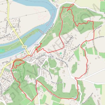 Trace GPS Promenade à Châteauneuf-sur-Isère, itinéraire, parcours