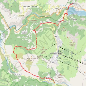 Trace GPS J13 TO Denchère-Mizoën-16202027-16360309, itinéraire, parcours