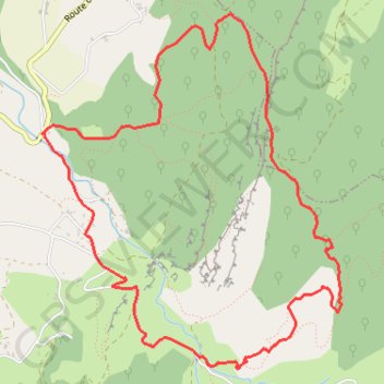 Trace GPS Rochefort - Samson, itinéraire, parcours