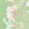 Trace GPS Arboras - Font du Griffe - Mont Saint Baudille - Grotte des ..., itinéraire, parcours