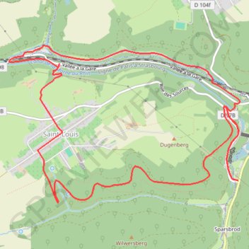 Trace GPS Circulaire du Plan Incliné - Phalsbourg, itinéraire, parcours