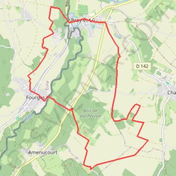 Trace GPS Autour du marais de Frocourt, itinéraire, parcours