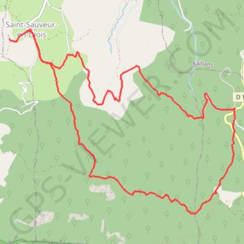 Trace GPS Le clos Treynet sur la commune de Saint sauveur en Diois, itinéraire, parcours
