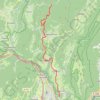 Trace GPS Grande Traversée du Jura (GTJ) - Liaison vers Bellegarde, itinéraire, parcours