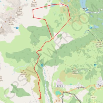 Trace GPS Campagnol, itinéraire, parcours