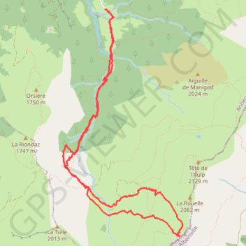 Trace GPS Combe de la Gouenne, itinéraire, parcours
