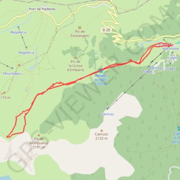 Trace GPS Col du tarbesou, itinéraire, parcours