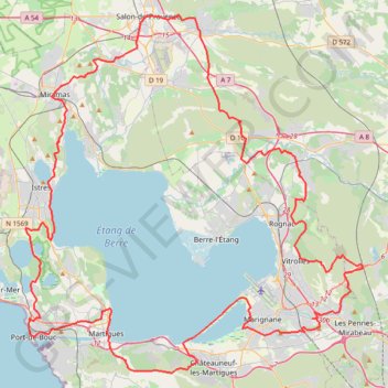 Trace GPS Tour de l'Etang, itinéraire, parcours