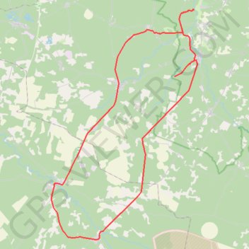 Trace GPS Tour de la Haute Landes, itinéraire, parcours