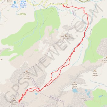 Trace GPS Col du Grand Fond, itinéraire, parcours