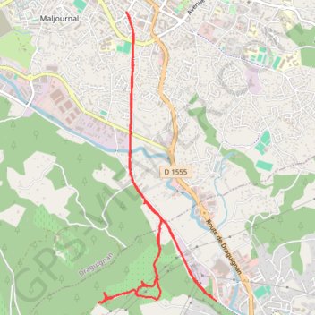 Trace GPS Draguignan Trans en Provence, itinéraire, parcours