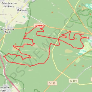 Trace GPS Bellifontaine (Fontainebleau), itinéraire, parcours