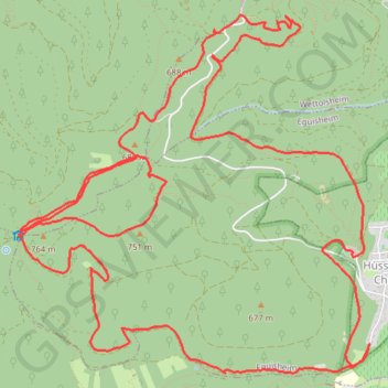 Trace GPS Le Rocher Turenne, itinéraire, parcours
