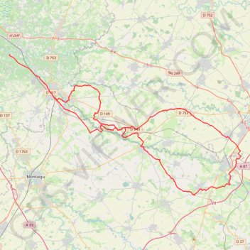 Trace GPS De Monnieres à Mortagne-sur-Sèvre, itinéraire, parcours
