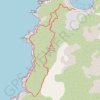 Trace GPS Boucle de Manna Mulina depuis le Belvédère de Campomoro (Corse), itinéraire, parcours