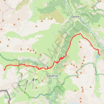 Trace GPS Cabane de Sausse-Dessus Barrages des Gloriettes, itinéraire, parcours