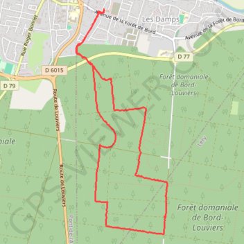Trace GPS Les Damps, itinéraire, parcours