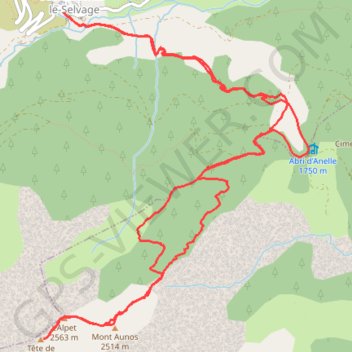 Trace GPS Ski de rando - Tête de Cloifret, itinéraire, parcours