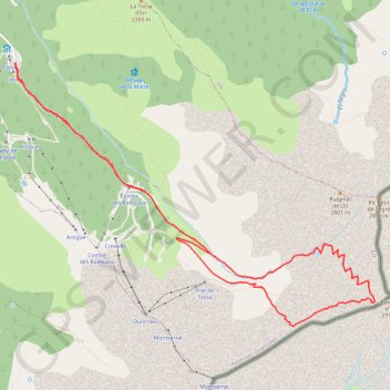 Trace GPS Ascension du Puigmal, itinéraire, parcours