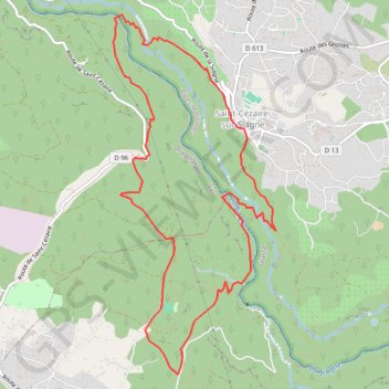 Trace GPS Gorges de la siagne, Montauroux - Saint cé, itinéraire, parcours