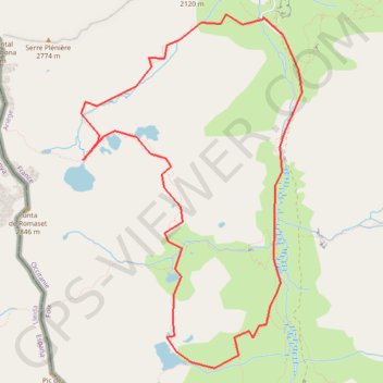Trace GPS Tour des lacs : Gardelle, Roumazet, Soucarrane, itinéraire, parcours