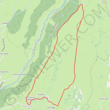 Trace GPS Les Montagnes - Pailherols, itinéraire, parcours