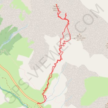 Trace GPS Tete de Coulombe, itinéraire, parcours