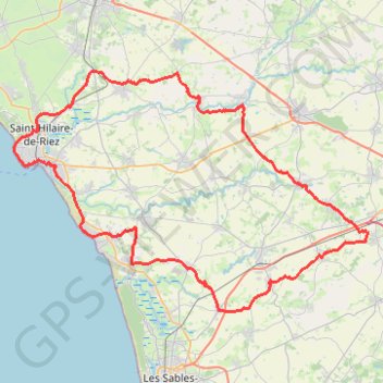 Trace GPS 108 kms vélo, itinéraire, parcours