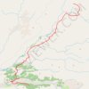 Trace GPS Laugavegur, trajet Basar - Emstrur, itinéraire, parcours