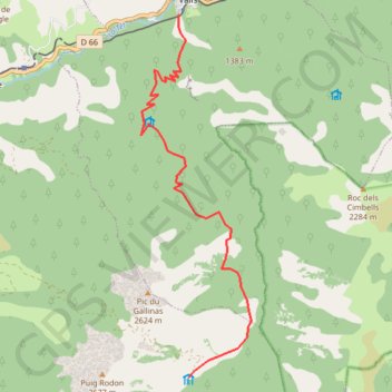 Trace GPS Refuge du Ras de la Carança - Thuès-entre-Valls par le refuge de Dona Pa, itinéraire, parcours