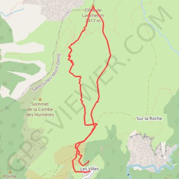 Trace GPS Lancheton, itinéraire, parcours