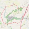 Trace GPS Bourguenolles par le château de la lande d'Airou, itinéraire, parcours