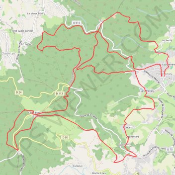 Trace GPS Les meilleures DH secrètes de Pollionnay, itinéraire, parcours