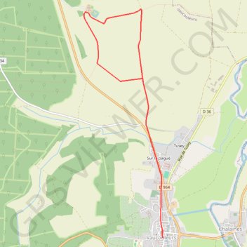 Trace GPS Au départ de Vaucouleurs - Gombervaux, itinéraire, parcours