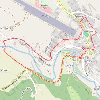 Trace GPS Le tour de Belmont-sur-Rance, itinéraire, parcours