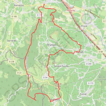 Trace GPS Bussières Rando, itinéraire, parcours