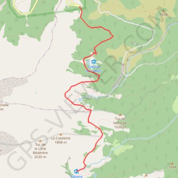 Trace GPS Canane de Subera, itinéraire, parcours