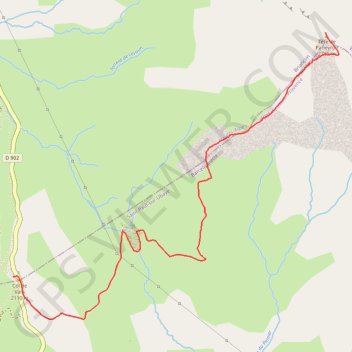 Trace GPS La Tête de Paneyron, itinéraire, parcours