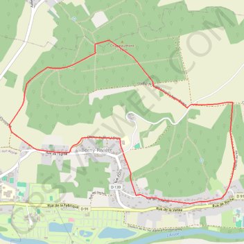 Trace GPS Le bois de Chapeaumont, itinéraire, parcours