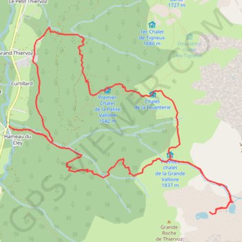 Trace GPS Lac de la Folle, itinéraire, parcours