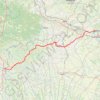 Trace GPS Via Podiensis de Moissac à Aire-sur-l'Adour, itinéraire, parcours