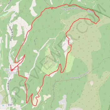 Trace GPS Saumane-Les 3 luisants, itinéraire, parcours