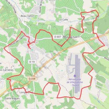 Trace GPS Pays Beaujolais - Pierres Dorées - Frontenas, itinéraire, parcours