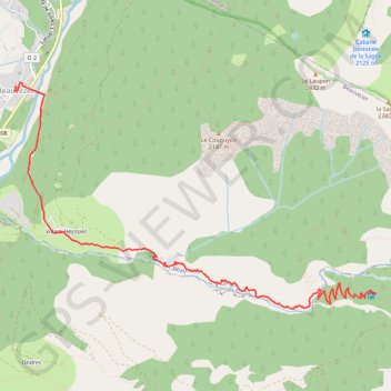 Trace GPS Gorges de Saint-Pierre, itinéraire, parcours