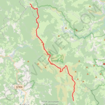 Trace GPS Traversée du Haut Forez, itinéraire, parcours