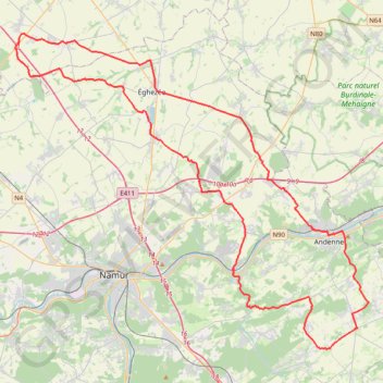 Trace GPS Perwez - Thorembais-Saint-Trond, itinéraire, parcours