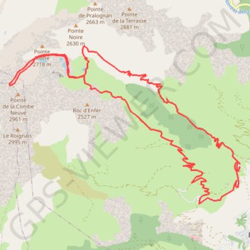 Trace GPS Randonnée des 5 lacs - Lacs de Forclaz, itinéraire, parcours