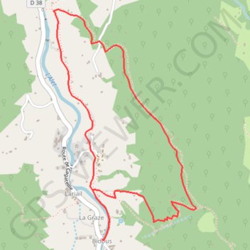 Trace GPS Le Tour du Fougas, itinéraire, parcours